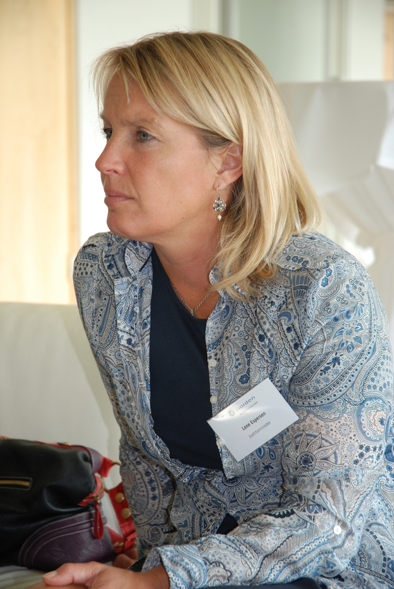 Danmarks justitieminister Lene Espersen
