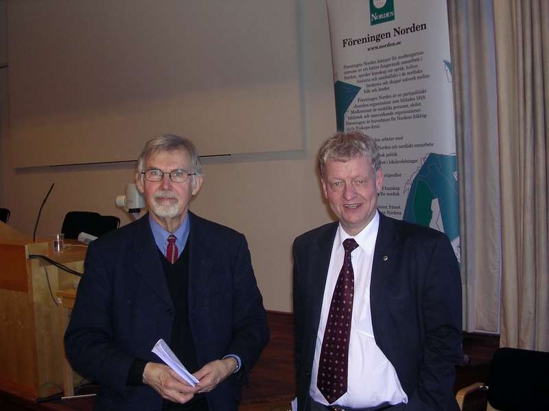 Professor Åke Daun og generalsekretær Per Unckel