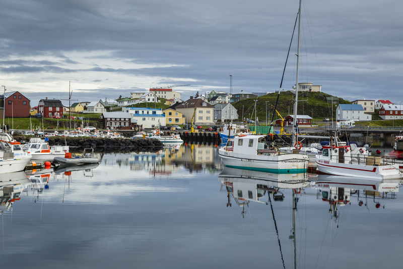 Fiskerhavn på Island