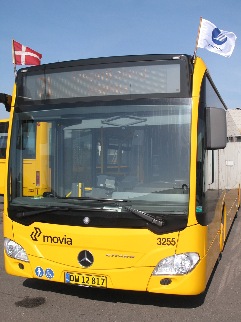 Københavns busser med Nordens flag