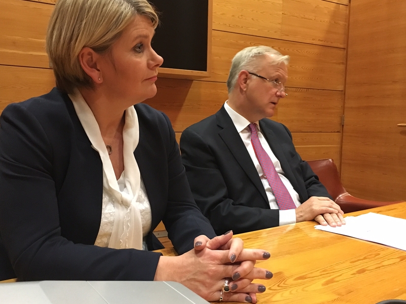 Ministerrådsmöte i Helsingfors med Olli Rehn
