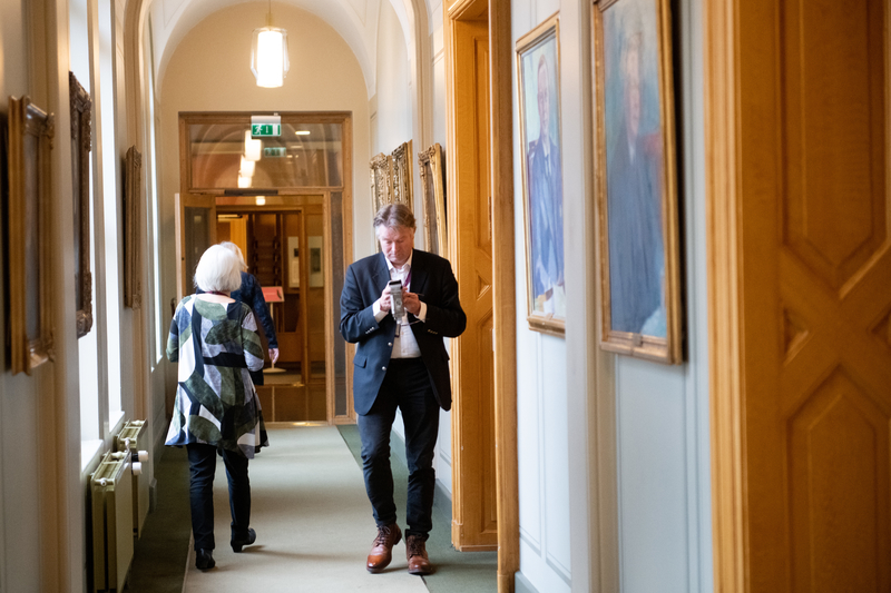Liv på gangene i Stortinget til Nordisk Råds Session 2018