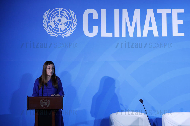 Iceland’s Prime Minister Katrin Jakobsdottir at UN Climate Action Summit 2019