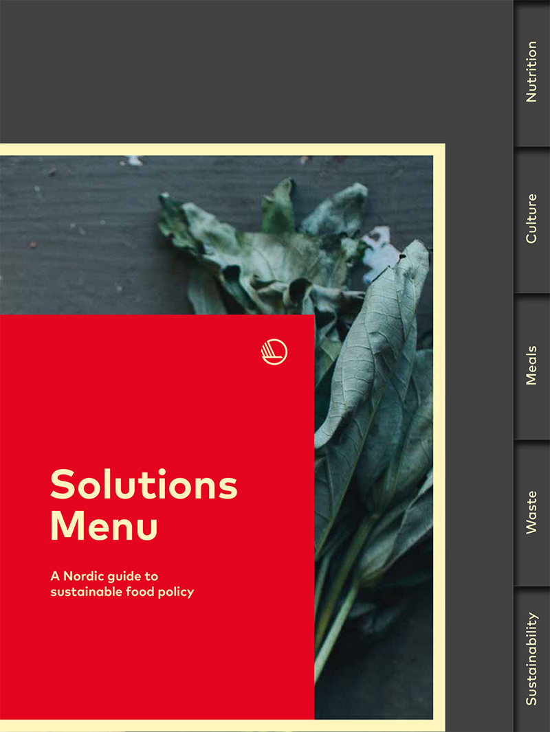 Cover of the Solutions Menu publication