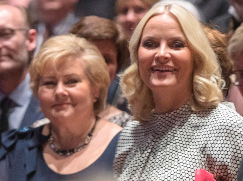 Erna Solberg og Mette Marit