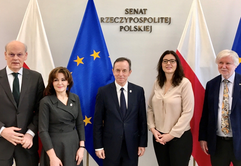 Nordiska rådet besökte polska senaten den 9-10 mars 2020.
