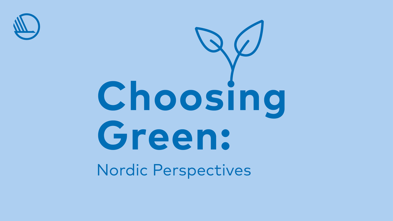 Choosing green banner