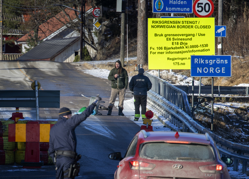 norsksvenska gränsen stängd