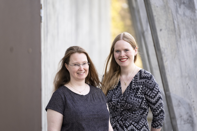 Arndís Þórarinsdóttir og Hulda Sigrún Bjarnadóttir