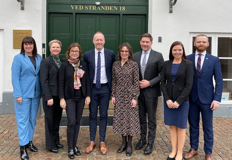 Samarbejdsministre ved møde i Nordens Hus, januar 2023