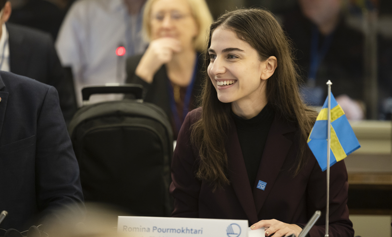 Sveriges klimat- och miljöminister Romina Pourmokhtari.