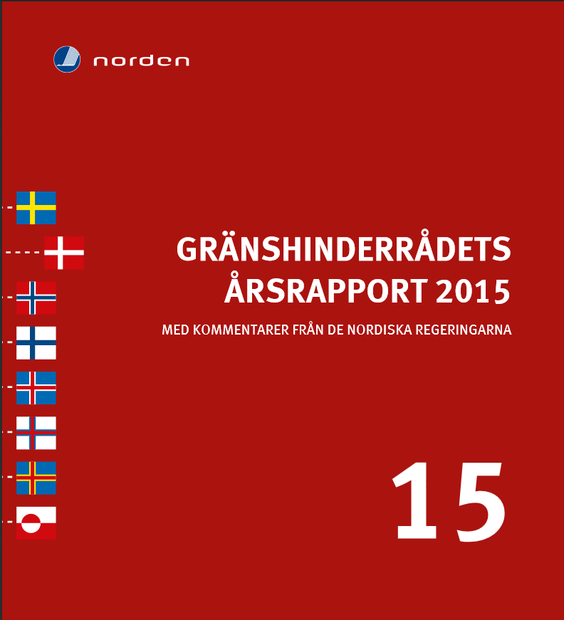 Gränshinderrådets Årsrapport 2015