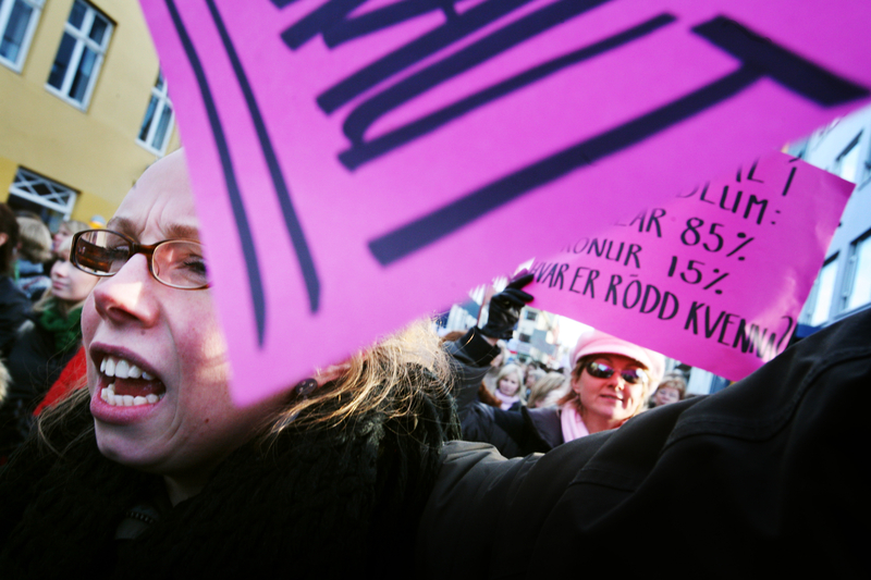 Kvinnostrejk i Reykjavik