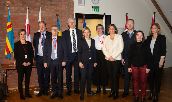 De nordiske miljøministrene samlet under Nordisk råds sesjon 2018 på Stortinget i Oslo. 