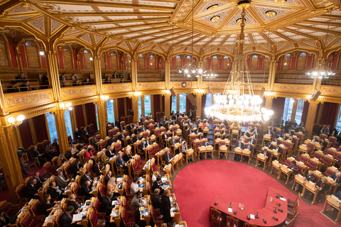 Overblik over Plenum, Stortinget, Nordisk Råds Session 2018