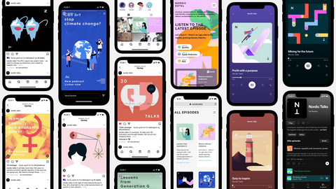 Nordic talks on mobile grafic