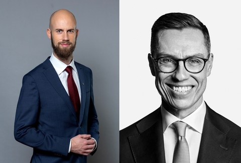 Alexander Stubb og Carl-Oskar Bohlin