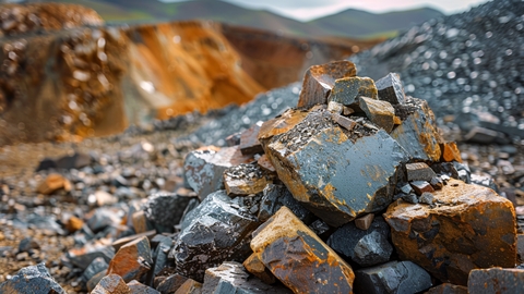 Photo of minerals generated by AI. 