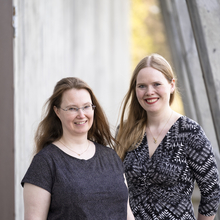 Arndís Þórarinsdóttir og Hulda Sigrún Bjarnadóttir