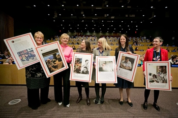 Share the care! The Nordic ministers for gender equality invited fathers to show support for shared and paid parental leave at the CSW63. 
