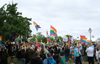 A demonstration at Pride