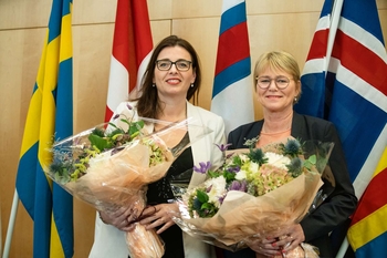 Silja Dögg Gunnarsdóttir och Oddný Harðardóttir