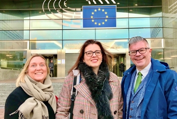 En delegation från Nordiska rådet besökte Bryssel och EU-parlamentet i november 2019.