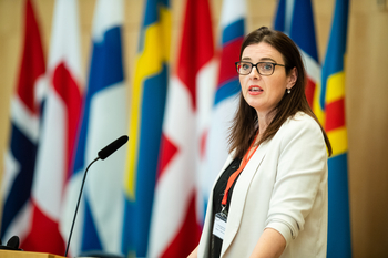 Nordiska rådets president 2020, Silja Dögg Gunnarsdóttir. 
