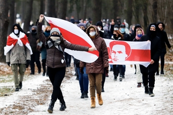 Nordiska rådet och baltiska församlingen i möte om Belarus 2020.