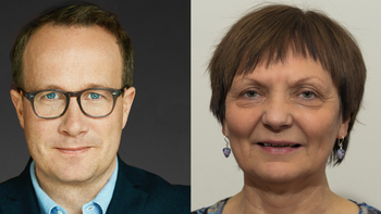 Andri Snær Magnason och Inga Ravna Eira