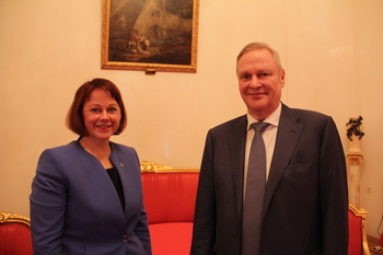 Secretary General meets Russia’s First Deputy Minister of foreign affairs