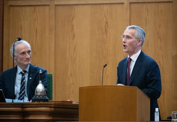 Jens Stoltenberg och Bertel Haarder
