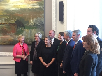 Nordiska samarbetsministrarna samlade under Nordiska rådets session i Köpenhamn 2016