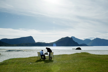 Piknik i norsk natur 