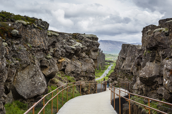 Pingvellir national park på Island